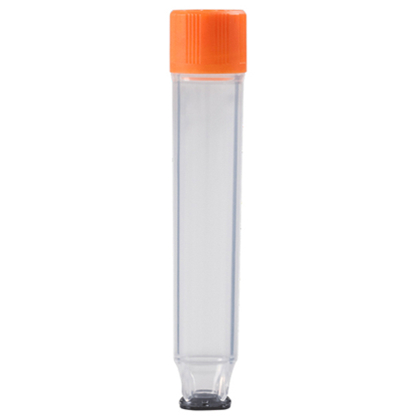 Azenta 0.9ml Dual-coded Tube, 96-format, External Thread, 2D Code and Human Readable Number on base, capped, Gamma irradiated, 10 racks per case, HighBase rack, empty rack part number: 66-61002 - Image 1
