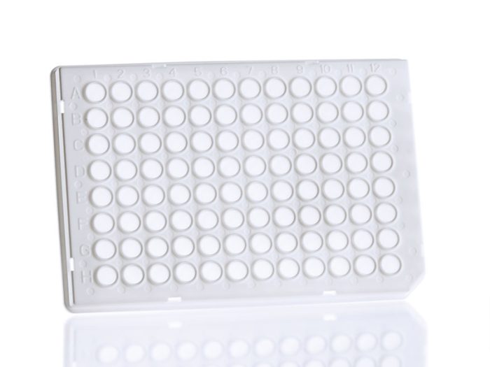 Azenta 96 Rack Azenta 96 Well Semi-Skirted White PCR Plate, Roche Style, 50 plates - meslo
