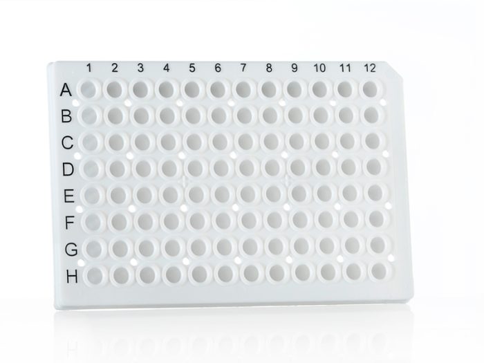 Azenta 96 Rack Azenta 96 Well Semi-Skirted White PCR Plate; 50 plates - meslo