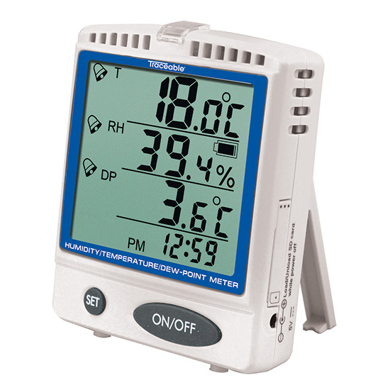 Traceable Digital Thermohygrometer with Dew Point and Memory Card - Image 1