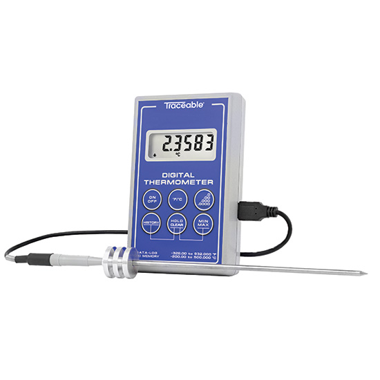 Traceable Single-Input Scientific RTD Thermometer with Penetration Probe - Image 1