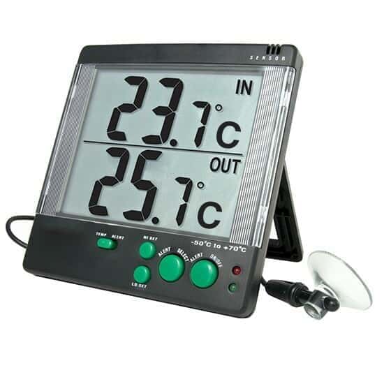 Traceable Big-Digit 4-Alarm Digital Thermometer, Celsius; 1 Bullet Probe - Image 1