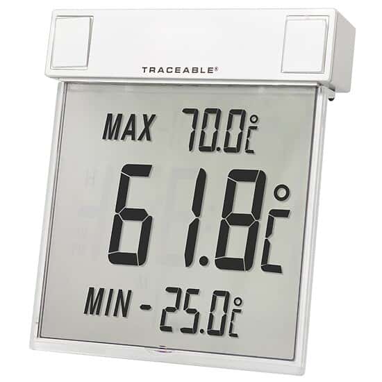 Traceable Big-Digit See-Thru Digital Thermometer; Celsius - Image 1
