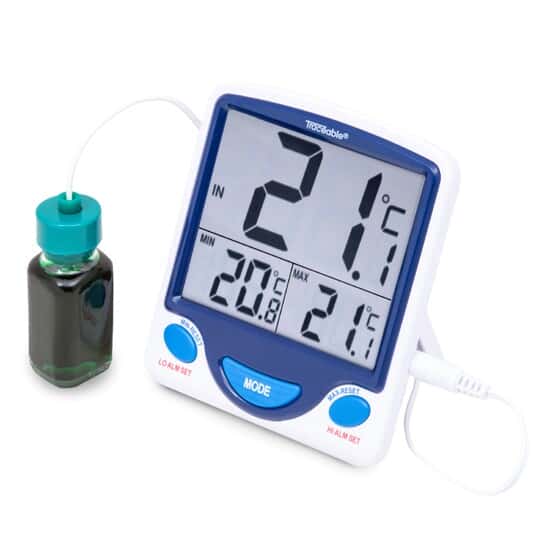 Traceable Jumbo Fridge/Freezer Digital Thermometer; 1 Bottle Probe - Image 1